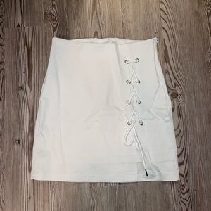Lace Up Mini Skirt